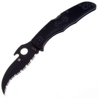 Нож складной SPYDERCO Matriarch 2 Emerson Opener Black, клинок черный